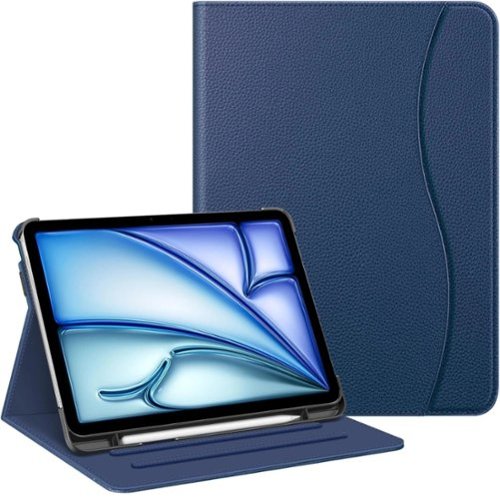Kitcheniva - iPad Air 11 Inch M3 2025 Multi Angle Viewing Case For Air 5th 4th 10.9 Inch - Navy-Front_Standard 