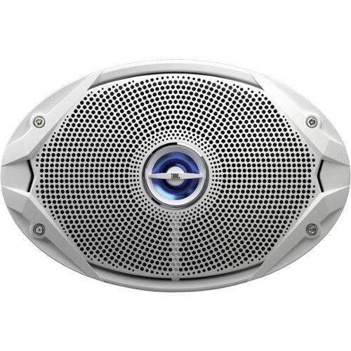 JBL - 6" x 9" 2-Way Marine Speakers with Polypropylene Cones (Pair) - White-Front_Standard 