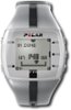 Polar - FT4 Men's Heart Rate Monitor - Silver/Black-Front_Standard