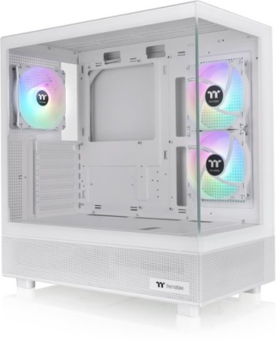 Thermaltake - View 270 Plus TG ARGB Mid Tower E-ATX PC Case - Snow