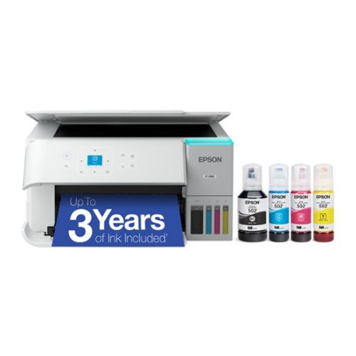 Epson - EcoTank ET-2980 Wireless All-in-One Color Supertank Inkjet Printer - White