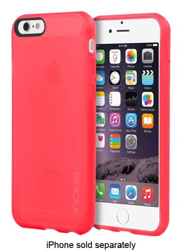 Incipio - NGP Case for Apple® iPhone® 6 and 6s - Translucent Neon Red-Front_Standard 