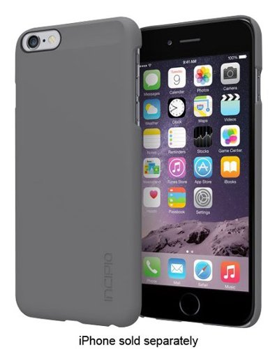 Incipio - feather Case for Apple® iPhone® 6 Plus - Gray-Front_Standard 