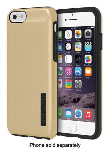  Incipio - DualPro SHINE Case for Apple® iPhone® 6 and 6s - Gold/Black