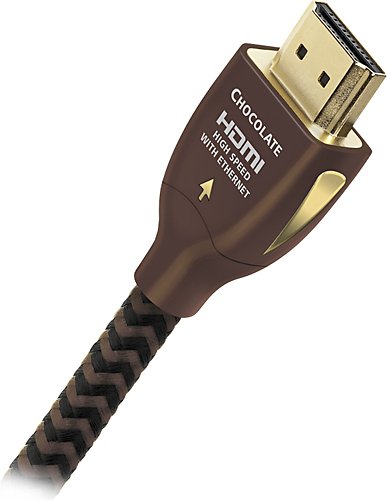  AudioQuest - Chocolate 3'4&quot; 4K Ultra HD HDMI Cable - Black/Brown