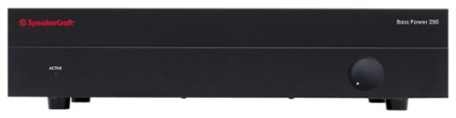  SpeakerCraft - Bass Power 250W Class AB Mono Amplifier with Variable Low-Pass Crossover - Black