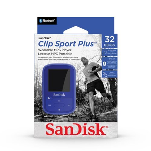SanDisk Clip Sport Plus 32GB MP3 Player - Blue WHERE TO BUY