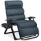 Best Choice Products - Oversized Zero Gravity Chair, Folding Recliner w/ Removable Cushion, Side Tray - Graphite Blue-Front_Standard