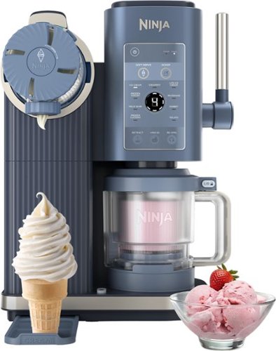 Ninja - CREAMi Scoop & Swirl Ice Cream & Soft Serve Maker, 13 One-Touch Programs - Navy