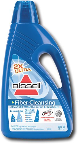  BISSELL - 60 Oz. 2x Fiber Cleaning Solution - Blue