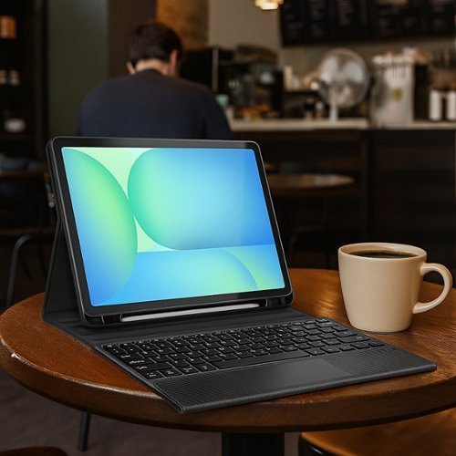 SaharaCase Navigation Series Keyboard Case with Track Pad for Samsung Galaxy Tab S10 FE+ - Black BUY ONLINE