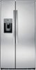 GE - 25.4 Cu. Ft. Side-by-Side Refrigerator with Thru-the-Door Ice and Water-Front_Standard