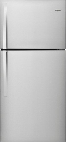 Whirlpool - 19.3 Cu. Ft. Top-Freezer Refrigerator - Monochromatic stainless steel