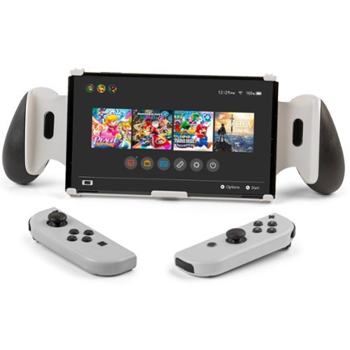 RDS Industries Nintendo Switch or Nintendo Switch OLED GoPlay Game Traveler Pack with GripStand - Black BUY ONLINE