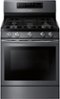 Samsung - Flex Duo 5.8 Cu. Ft. Self-Cleaning Freestanding Double Oven Gas Convection Range - Black stainless steel-Front_Standard