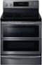 Samsung - Flex Duo 5.9 Cu. Ft. Self-Cleaning Freestanding Fingerprint Resistant Double Oven Electric Convection Range - Black Stainless Steel-Front_Standard 
