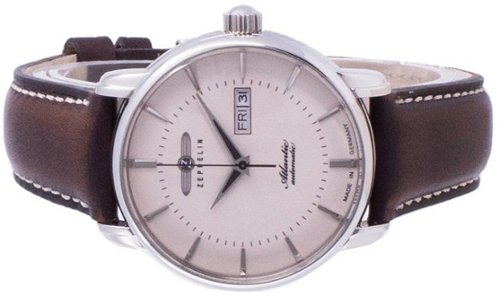 Zeppelin Atlantic Dial Leather Strap Automatic 8466 5 84665 Men's