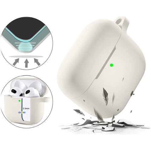 SaharaCase Venture Series Silicone Combo Kit Case for Apple AirPods (3rd Generation) - Glow White HOW TO BUY