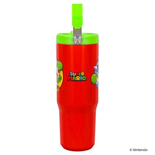 Mario様 Pyramid America Super Mario Bros. Mario and Yoshi 30 Ounce Flip