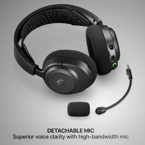 SteelSeries Arctis Nova 3 Wireless Over-the-Ear Gaming Headset with 2.4Ghz/Bluetooth for PC, PS5/PS4, and Switch - Black BUY IN EUROPE