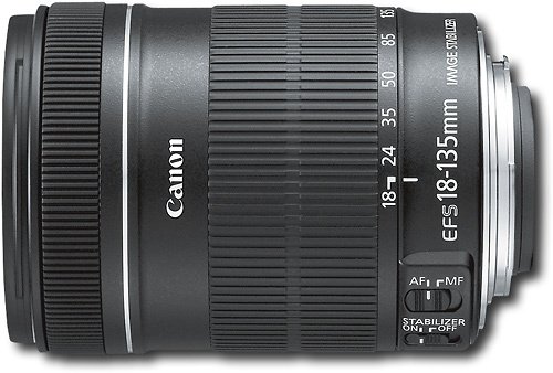  EF-S 18-135mm f/3.5-5.6 IS Optical Zoom Lens for Canon EF-S - Black