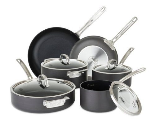 Viking - Hard Anodized Nonstick, 10 Piece Cookware Set - Black-Angle_Standard 