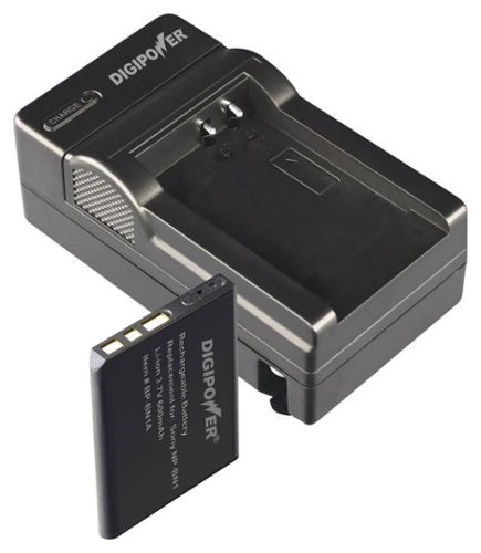  Digipower - KBP-BN1A Battery Charger and Lithium-Ion Battery for select Sony Digital Cameras - Black