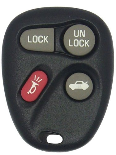 Car Keys Express - GM Keyless Entry Remote - 4 Buttons (Lock, Unlock, Trunk, and Panic) - Black