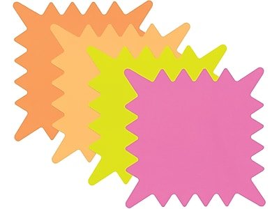 Cosco - Cosco® Indoor Promotional Signs, 5.2" x 5.2", 48/Pack (090244) - Assorted Colors