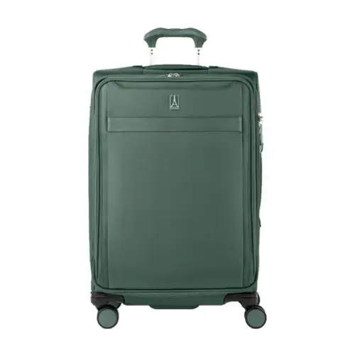 Front. Travelpro - Travelpro Versapack + Lightweight Softside Expandable 25" Checked Spinner - Desert Sage.