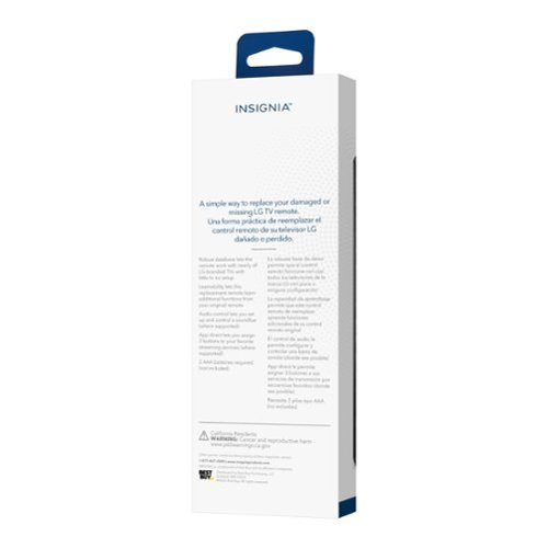 Insignia™ Replacement Remote for LG TVs - Black SHOP ONLINE