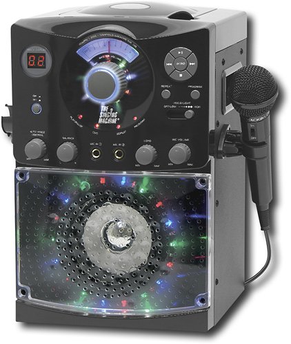 Singing Machine - CD+G/MP3 Player Karaoke System - Black-Angle_Standard 