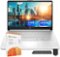 HP - Stream 14" HD Laptop,Intel Processor N150,32GB RAM,128GB UFS+160GB Docking Station,1 Year Office 365,Win 11s - Silver-Front_Standard