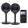Geeni - Indoor Wi-Fi Wireless Network Surveillance Cameras (2-Pack) - Black-Front_Standard