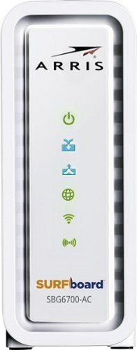  ARRIS - SURFboard AC1600 Dual-Band Router with DOCSIS 3.0 Cable Modem - White
