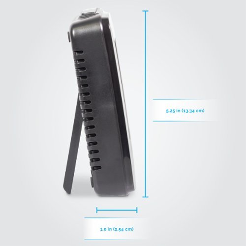AcuRite Digital Weather Forecaster with Indoor/Outdoor Temperature and Indoor Humidity - White/Black WORLDWIDE DELIVERY