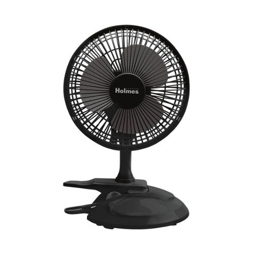 Holmes - 6" Table Fan - Black-Front_Standard 