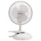Holmes - 6 in. Convertible Desk & Clip Fan - White-Front_Standard