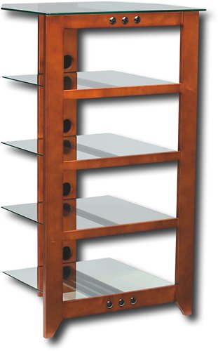 Sanus Systems - Natural Foundations A/V Series 5-Shelf System - Cherry-Angle_Standard 