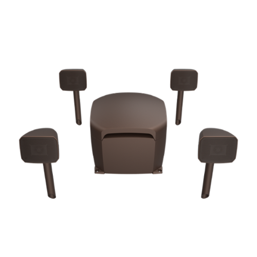 Klipsch - Coutyard 4.1 Landscape Speaker System - Brown Matte