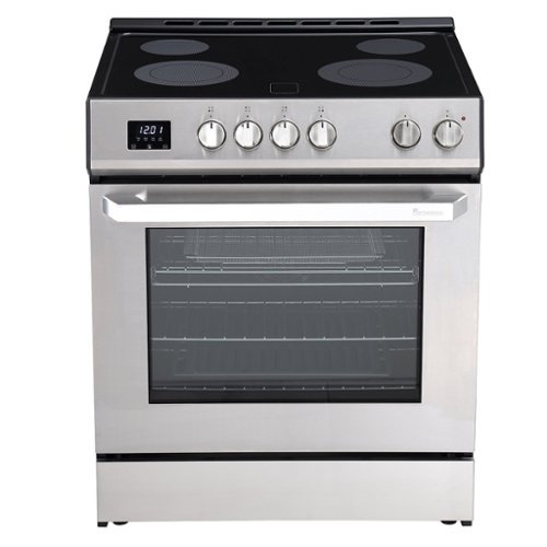 Rangaire - 30" Electric Range AirFry Convection Oven Slide-in RRE303TS - Stainless Steel-Front_Standard 
