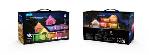Govee Wi-Fi RGBIC Outdoor Permanent String Lights 100ft - White WORLDWIDE DELIVERY
