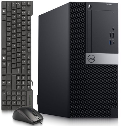 Dell - Refurbished Excellent - Optiplex 7070 Desktop Computer PC | Tower | Intel i5-9th 3.0GHz | 8GB DDR4 RAM | 256GB SSD | KB & Mouse | Wi-Fi | Win11-Front_Standard 