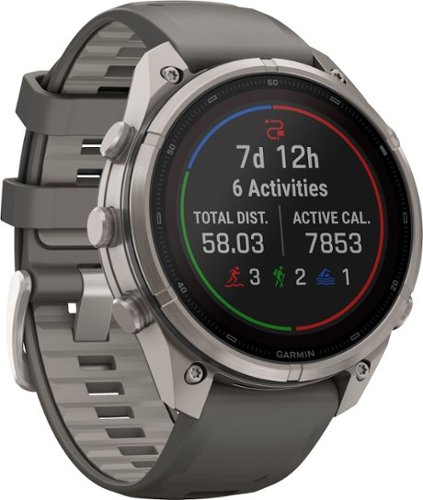 Garmin fēnix 9 Pro - Solar GPS Smartwatch 47 mm Titanium - Pebble Gray/Silver Gray Silicone Band - (2026) SHOP ONLINE