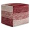 Simpli Home - Naya Cube Pouf in Patterened - Maroon Melange-Front_Standard