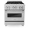ZLINE - 30 in. Legacy Dual Fuel Range with 4 Burners and Oven (RAS-SN-30) - Satin Stainless Steel-Front_Standard