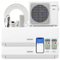 Costway - 24k BTU 2 Zone 9k 12k BTU Mini Split Air Conditioner 23 SEER2 208-230V Wifi - White-Front_Standard