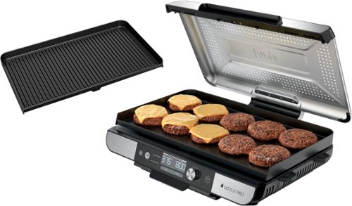 Ninja - Sizzle Pro XL 20-Inch Indoor Griddle & Grill with ProTemp IQ - Silver