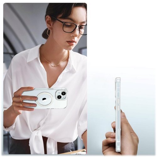 SaharaCase Hybrid-Flex Kickstand Case with MagSafe for Apple iPhone 15 Plus - Clear HOW TO BUY