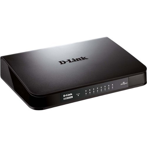  D-Link - 16-Port 10/100/1000Base-T Ethernet Switch - Black